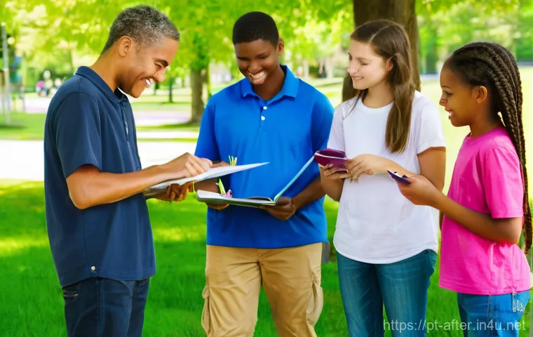 방과후지도사 강의 스킬 업그레이드 - **Prompt Title: Collaborative Project-Based Learning in a Community Park**
    **Description:** A vi...