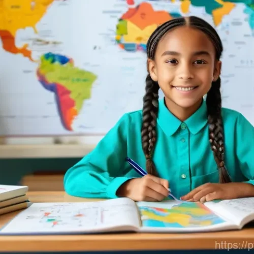 방과후지도사 아동 학습 스타일 분석 - **Prompt for a Visual Learner:**
    A vibrant, brightly lit image featuring a cheerful 8-year-old g...