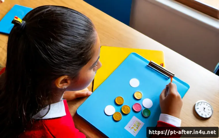 Home 15 방과후지도사 수업 계획서 작성법 - Photorealistic after-school educator in a bright Portuguese community classroom, thoughtfully arrang...